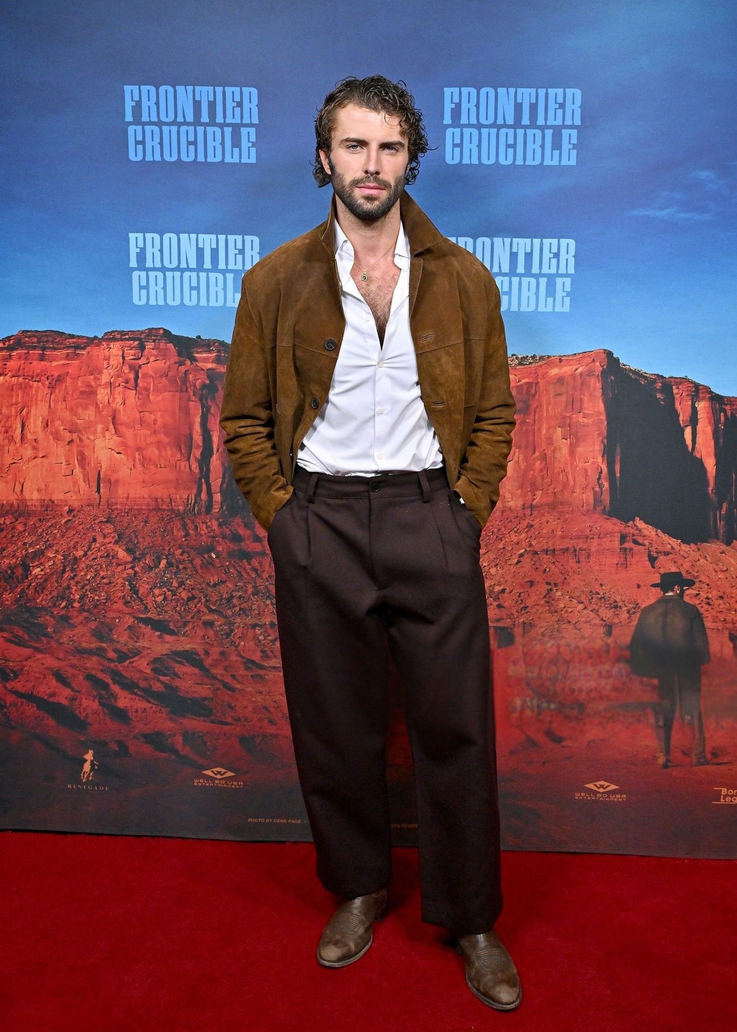 Myles Clohessy’s Suede Jacket Look Full Outfit Breakdown